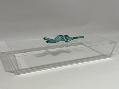 بوكس اكريليك L-تركواز - WAVY