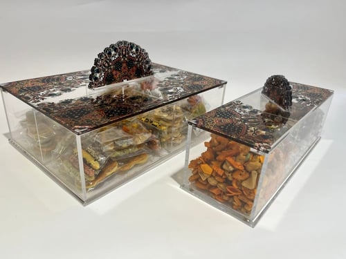 بوكس أكريليك نقش شرقي _ وسط