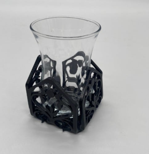 عدد 6 بيالة شاي قاعده اكريليك