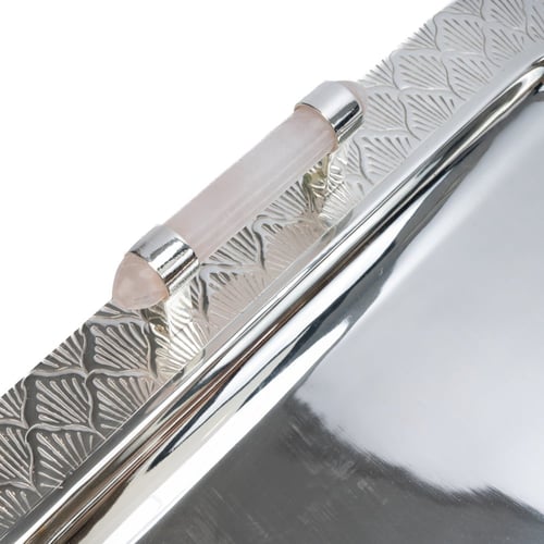 صينية اللوتس نحاس مسكه ماربل