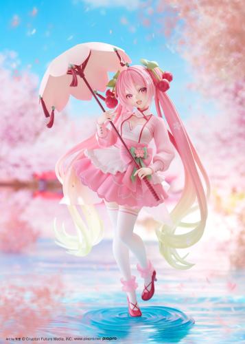 Sakura Miku AMP+ Figure - Sakura Dress Ver.
