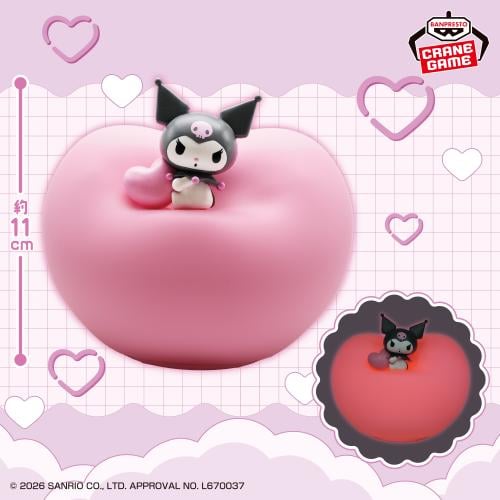 Sanrio Characters Squishy Heart Light - Kuromi -