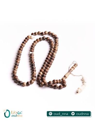 سبحة الفضة والصندل الفاخر