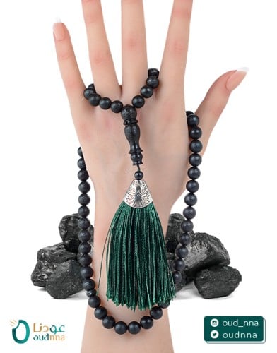 سبحة العنبر الأسود الفاخر