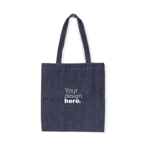 توت باق - كيس قماشي دينم فاخر قابل للطباعة