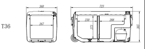 ثلاجة 36 لتر كمبرسر Lg