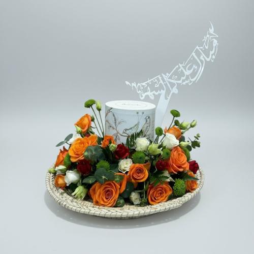 باقة ورد وشوكلت لنقصة رمضان