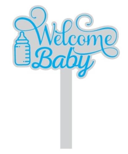 تغريسة أكريليك Welcome baby boy