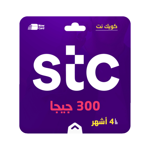شحن بطاقة كويك نت 300 جيجا لمدة 4 أشهر