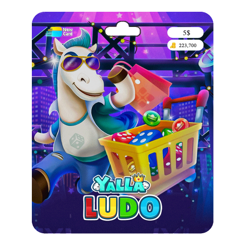 يلا لودو بطاقة 5$ - 223,700 قطعة ذهبية