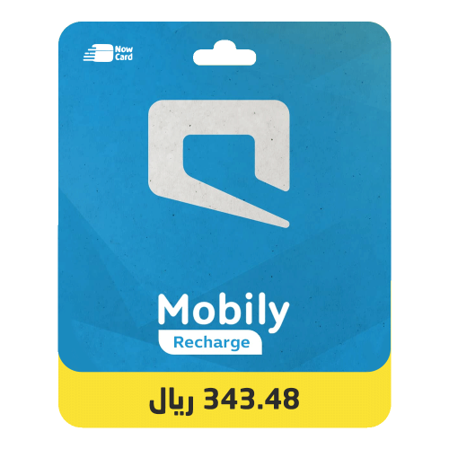 بطاقة شحن موبايلي 343.48 ريال