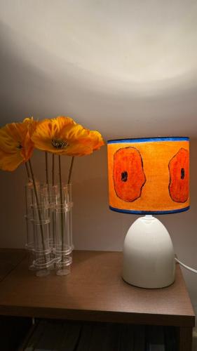 The drawing box on the lampshade