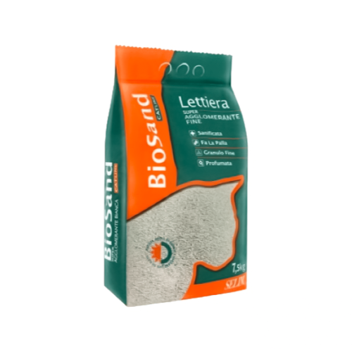 بايو ساند رمل للقطط ايطالي مطهر ومعطر عالي التكتل...