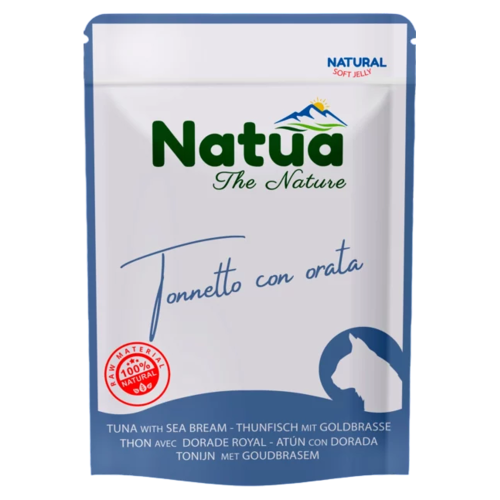 Natwa moist food for cats with tuna and gilthead s...