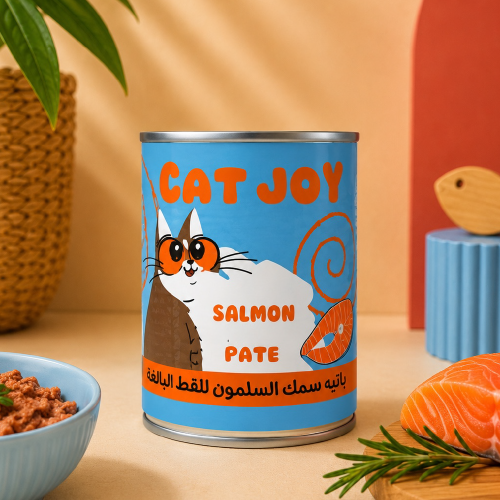 كات جوي باتيه معلبات طعام رطب بالسلمون للقطط البال...