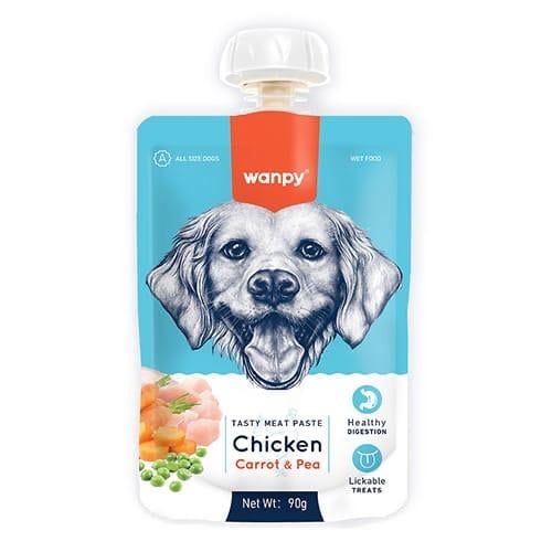 وانبي معجون اللحم اللذيذ للكلاب بالدجاج و الجزر و...