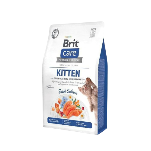 Brit Care Dry Food for Small Cats with Fresh Salmo...
