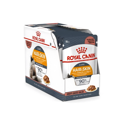 كرتون رويال كانين اكل رطب للعناية بالشعر والجلد