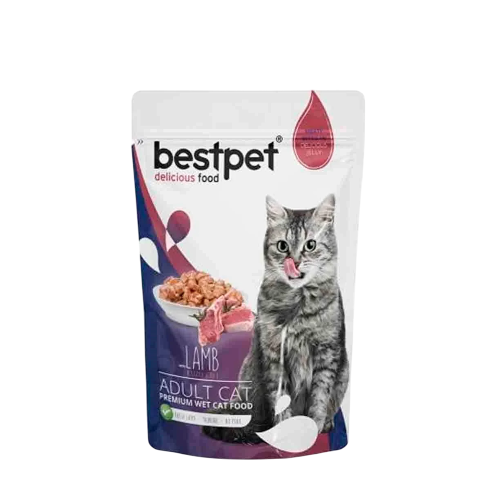 بيست بيت اظرف ويت فود للقطط البالغة باللحم 85 جرام