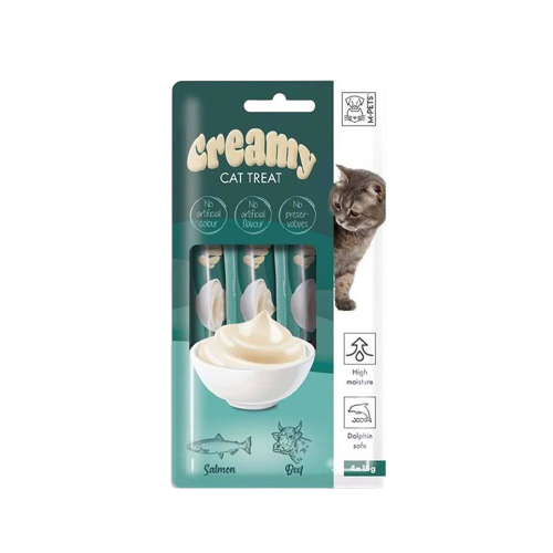 مكافآت ام بيتس كريمي سلمون ولحم بقر 4 قطع * 15 جرا...