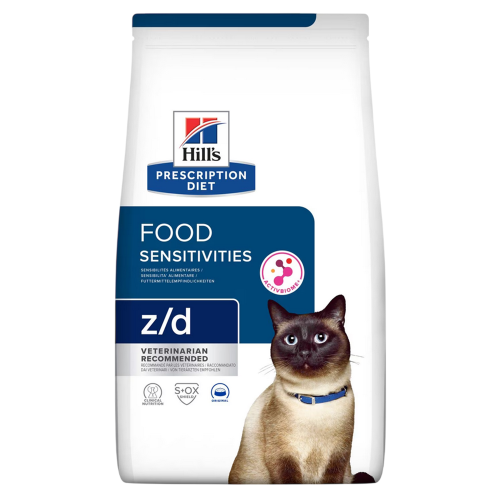 Hills dry food for cats suffering from food allerg...
