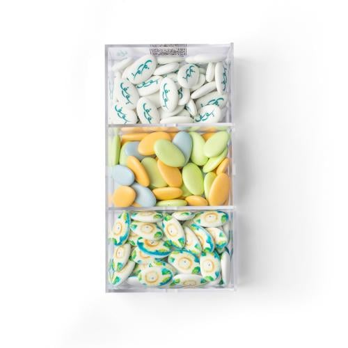 بوكس اكريلك مقسم ( ١٥٠ حبة ملبس )