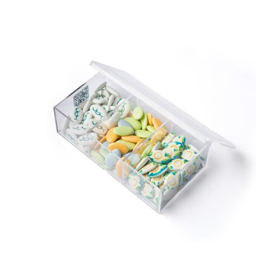 بوكس اكريلك مقسم ( ١٥٠ حبة ملبس )