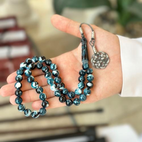 سبحه بكلايت فضه - كحلي مخلوط