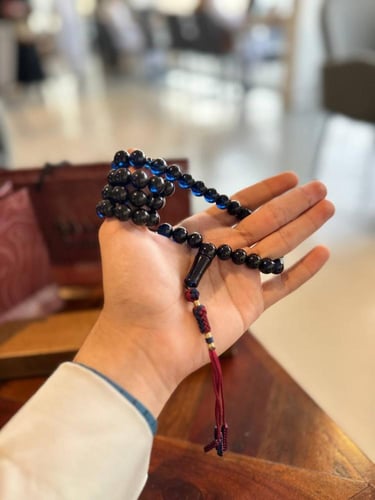 سبحه زعفران كحلي حرباء تفصال