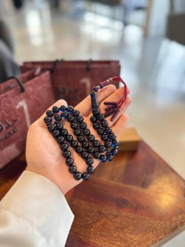 سبحه زعفران كحلي حرباء تفصال