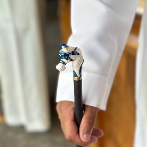 عصا الخيل ازرق مخلوط صغير