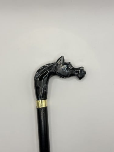 عصا الخيل اسود لماع 2