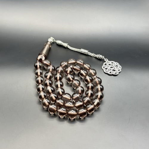 سبحه بكلايت رمادي شفاف