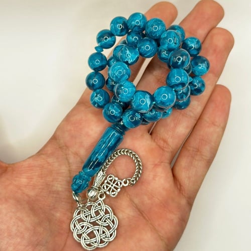 سبحه بكلايت تركواز مخلوط