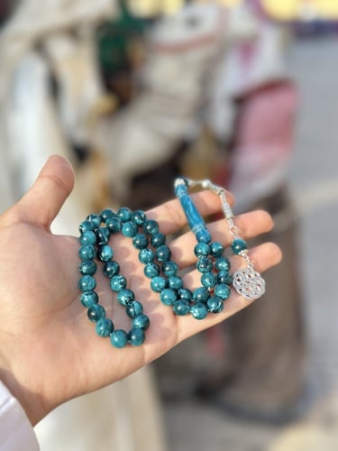 سبحه بكلايت تركواز مخلوط