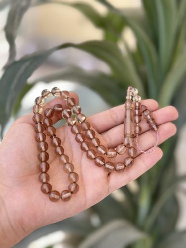 سبحه بكلايت تمليكه رمادي شفاف