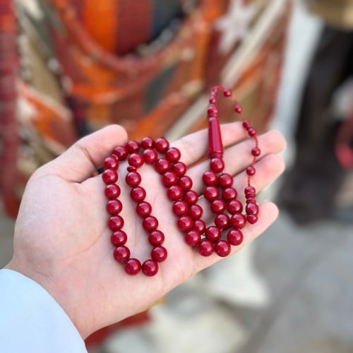 سبحه بكلايت تمليكة احمر عنابي