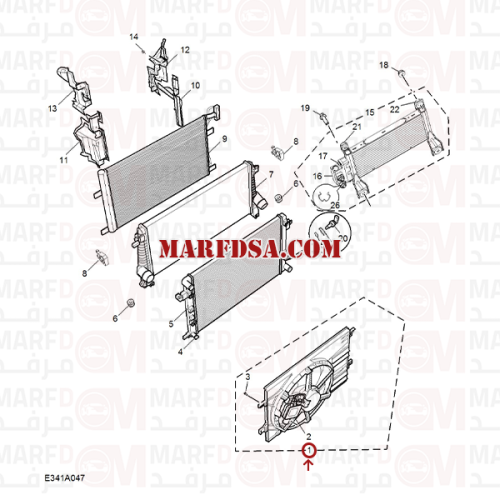 مروحة رديترات MG5