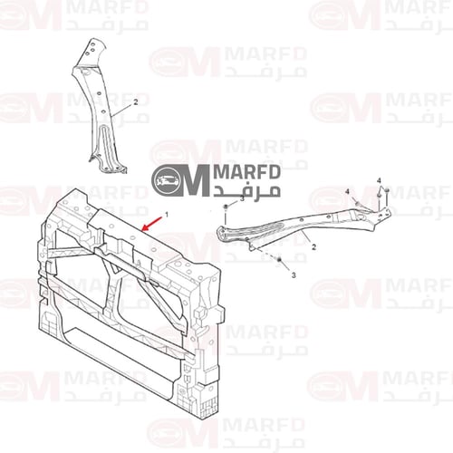 واجهه امامية ام جي اراكس5 RX5 2023