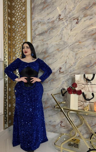 جديدنا - فستان مخمل استرتش ترتر