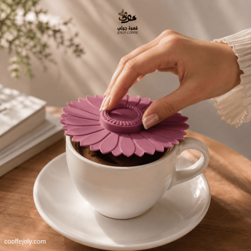 Silicone cup cover purple color