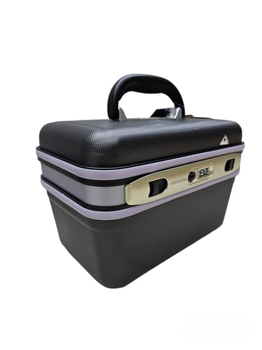 شنطة مجوهرات وذهب فايبر بقفل مقاس 12