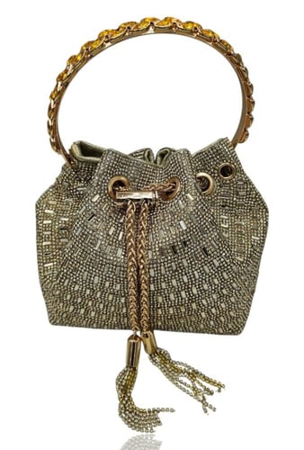 حقيبة سهرة كريستال فاخرة