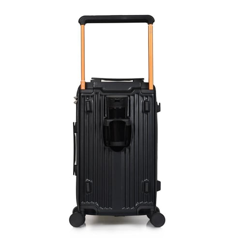 مورانو شنط سفر فايبر 20 أنش كبينة الطائرة أسود