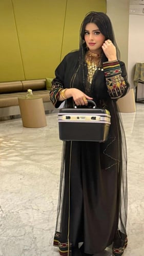 طقم شنطة مجوهرات وذهب فايبر بقفل مقاس12/10