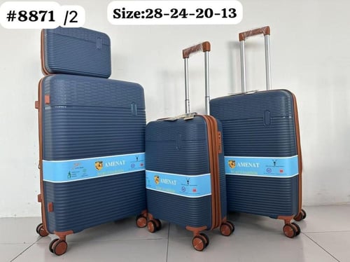 طقم شنط سفر ضد الكسر 4 قطع