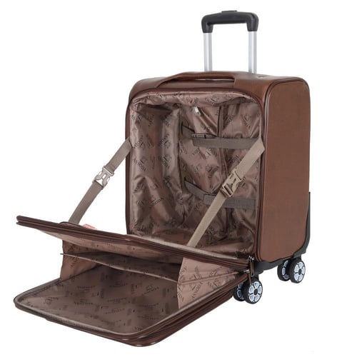 شنطة سفر كابينة الطائرةجلد PU عالي الجودة تصميم عم...