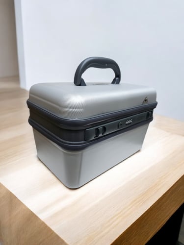 شنطة مجوهرات وذهب فايبر بقفل مقاس 12