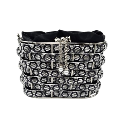 حقيبة سهرة كرستال المقبظ مشبك