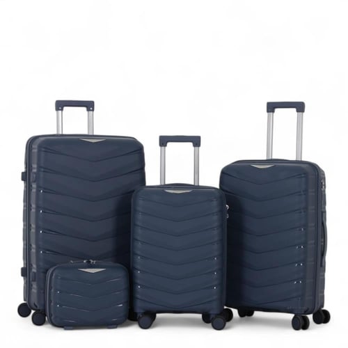 طقم شنط سفر ضد الكسر 4 قطع